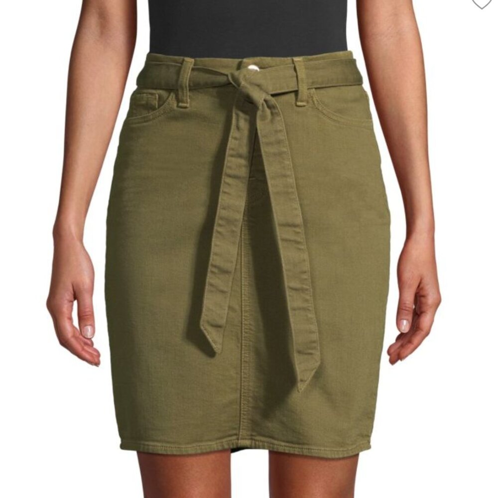 Sculpting Tie Pencil Skirt